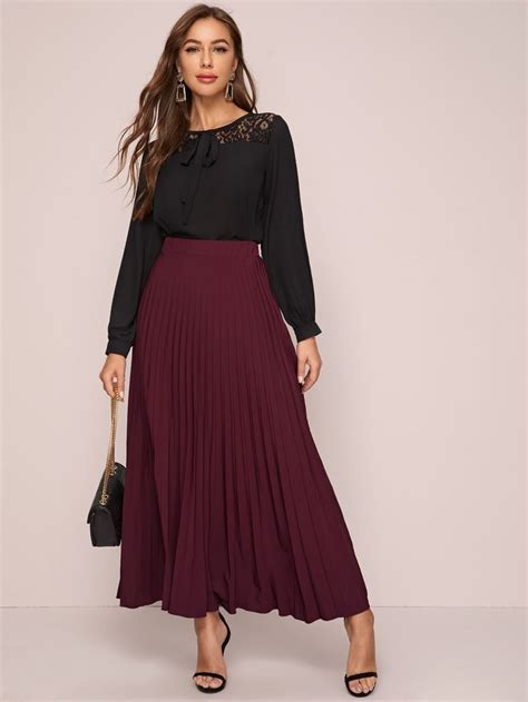 shein skirts long|More.